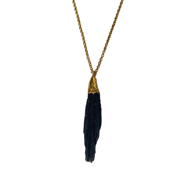 Collar Cianita Negra