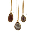 Collar geoda de ágata cueva