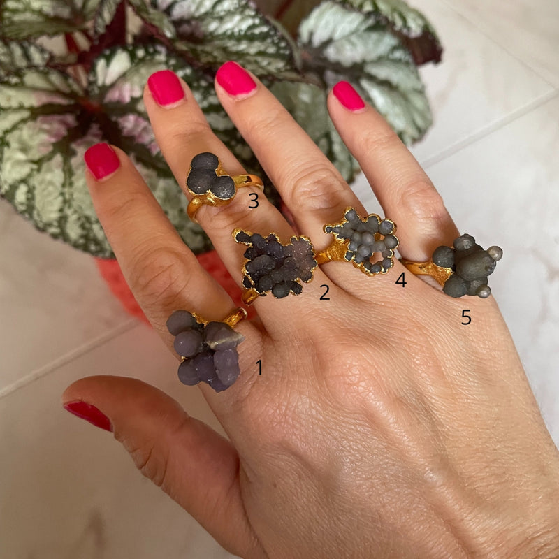 Anillo Ágata Uva