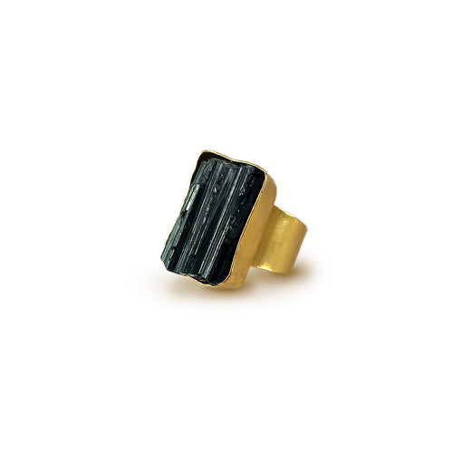 Anillo Turmalina negra