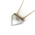 Collar pentágono cuarzo cristal