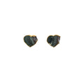 Aretes corazón escala amatista