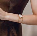 Brazalete Drusa cuarzo cristal