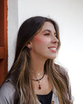 Aretes drusa de ágata gota