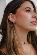 Aretes drusa de Amatista