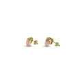 Aretes Cuarzo Rosa en bruto