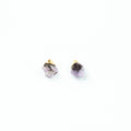 Aretes Amatista en bruto claro