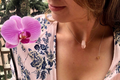 Choker Hilo facetado Cuarzo Rosa